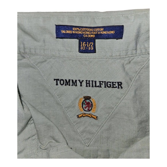 Tommy Hilfiger Other - Vintage Y2K Tommy Hilfiger Dress Shirt 32-33 Men's Button Up Long Sleeve